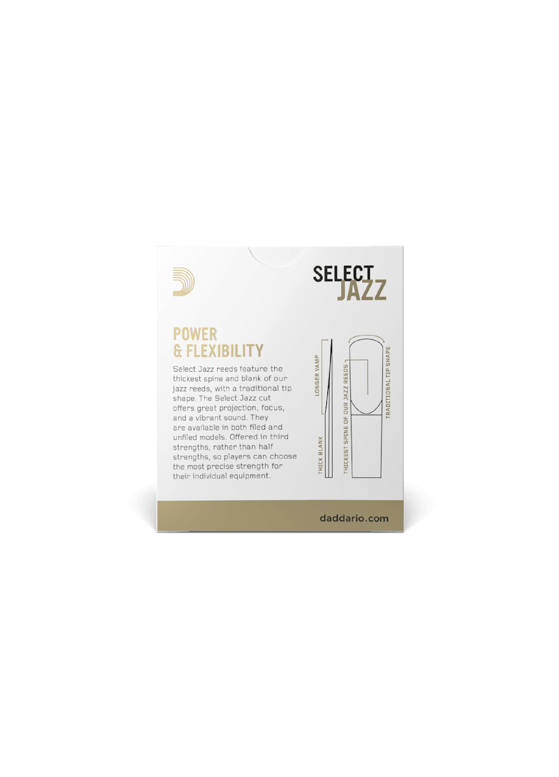 Ance Per Sassofono D'Addario Organic Jazz - Forza Media, Confezione Da 10 - Foto 11