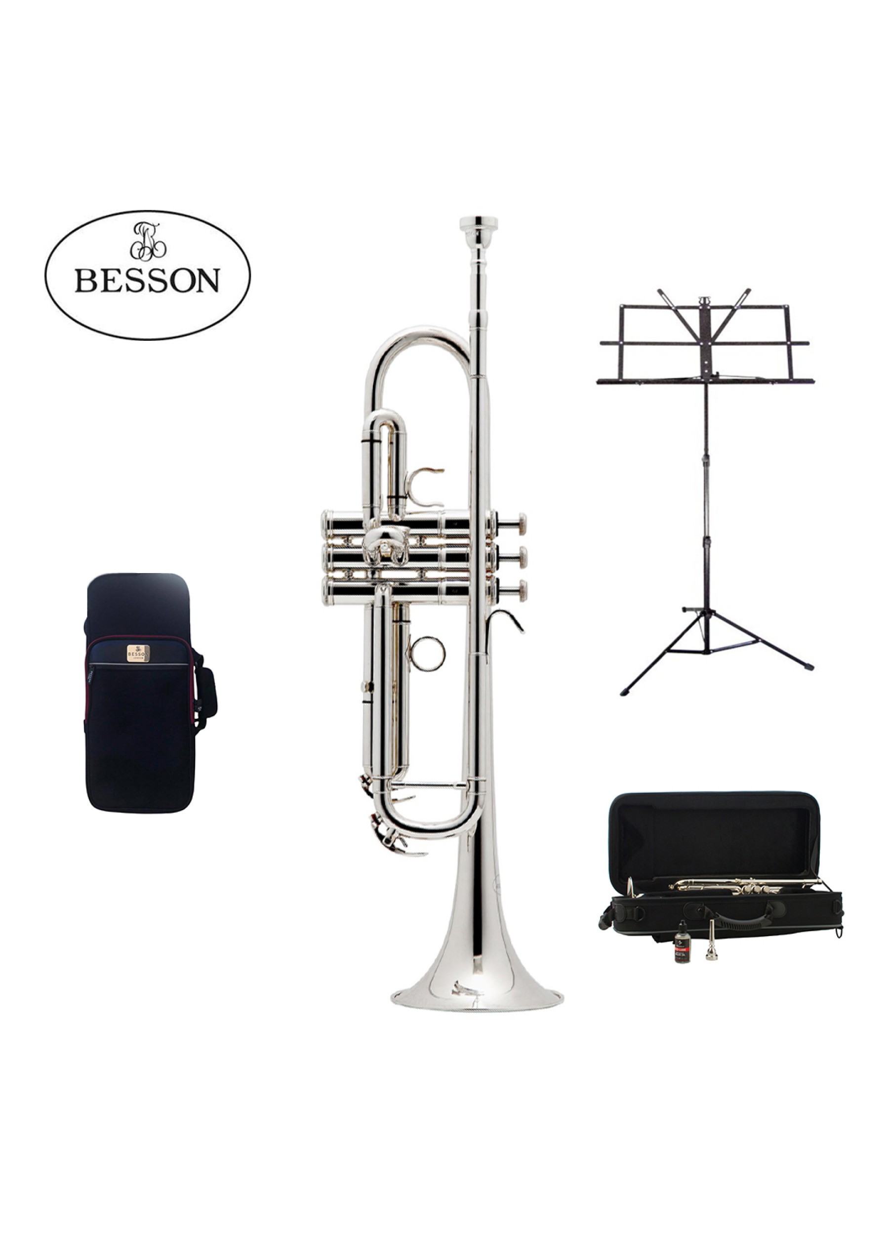 Tromba Sib Besson BE110 2 0 con kit Palladiummusic