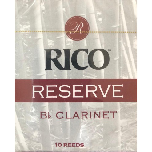 Ance Rico Reserve per clarinetto sib, pacco da 10 ance