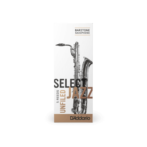 D'Addario Select Jazz Ance Sax Baritono, Unfiled