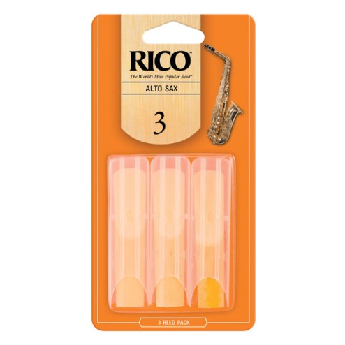 Ance Rico per sax alto, pacco da 3 ance 