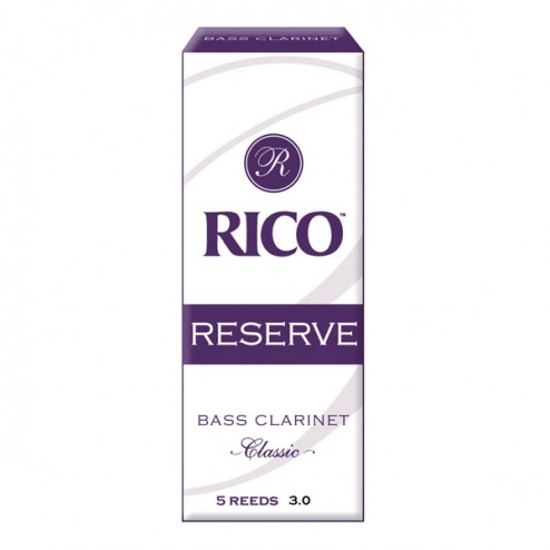 Ance Rico Reserve Classic per clarinetto basso, pacco da 5 ance