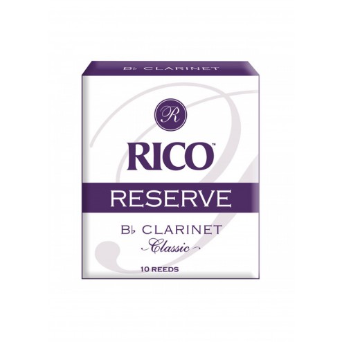 Ance Rico Reserve Classic per clarinetto sib, pacco da 10 ance