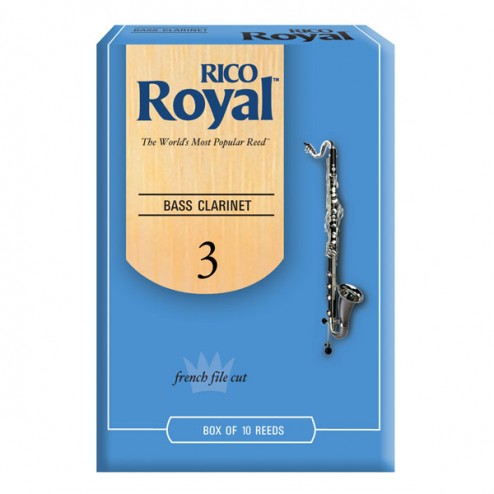 Ance Rico Royal per clarinetto basso, pacco da 10 ance 