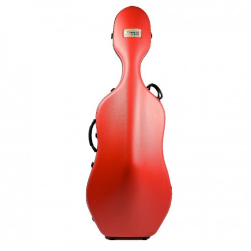 Custodia Bam mod. Classic 1001S Red per violoncello senza ruote avanti