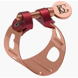 BG Duo LD9 Legatura per sax alto + clarinetto Sib gold pink