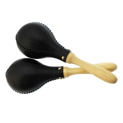 Maracas Manes con manico in legno