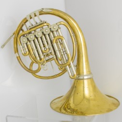 Corno Hans Hoyer triplo mod. Meister Usato campana staccabile