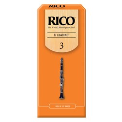 Ance Rico per clarinetto Mib , pacco da 25 ance 