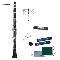 Clarinetto Yamaha YCL-255S Sib senza leva del Mib chiavi argentate con Kit per studente