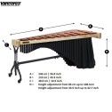 Marimba Vancore PSM 2010 Tastiera 5 ottave in Padauk