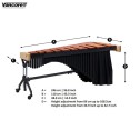 Marimba Vancore PSM 1010 Tastiera 5 ottave in Padauk