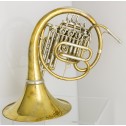 Corno Hans Hoyer triplo mod. Meister Usato campana staccabile retro
